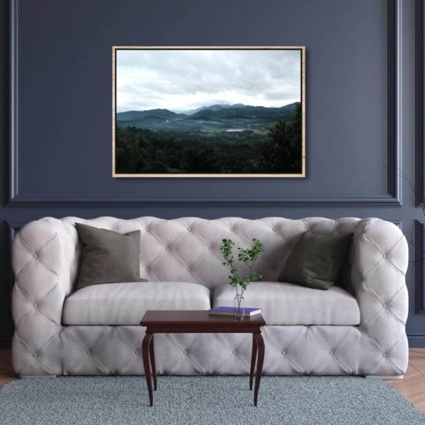 Canvas Print of Antipolo Landscape in Living Room