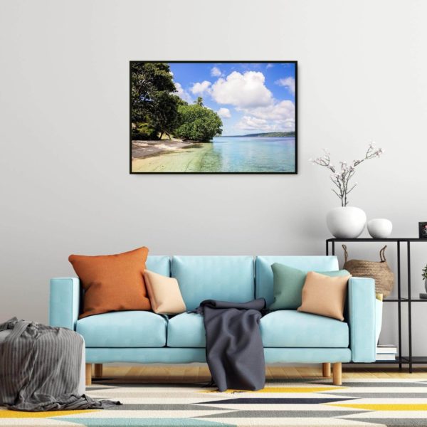 Canvas Print of Aore Island in Living Room