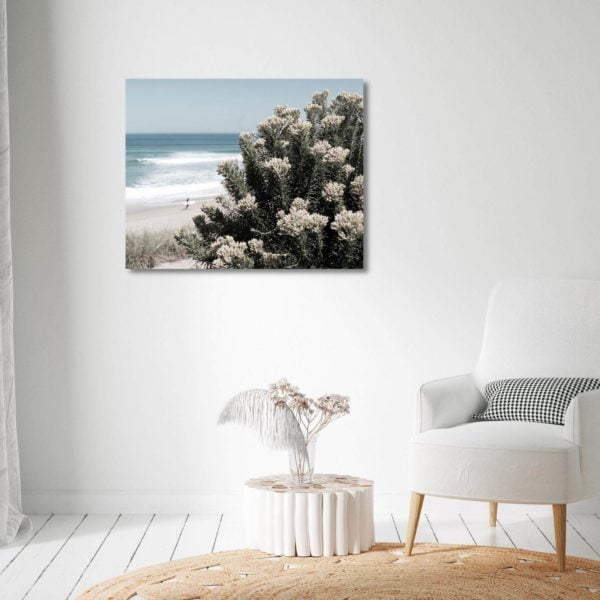 Canvas Print of Blooming by the Beach in Sitting Room