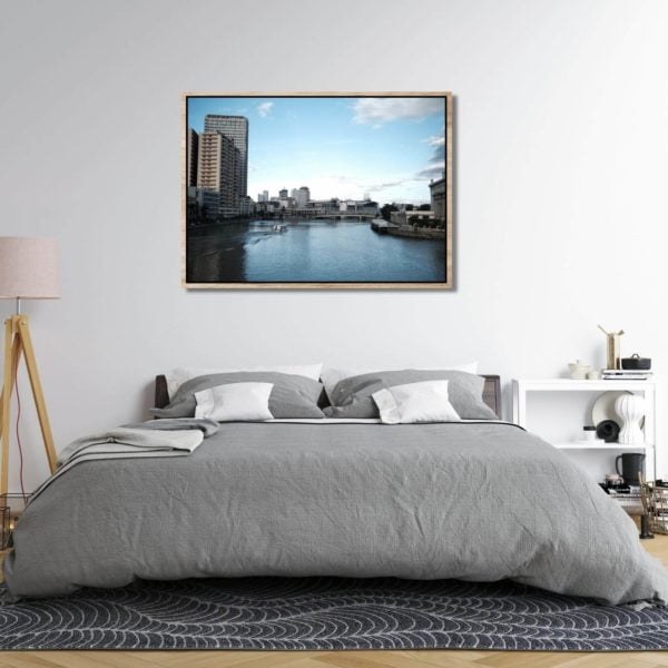 Canvas Print of Boat on Pasig River in the Bedroom