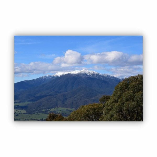 Canvas Print of Bright Snowy Mountain, Victoria