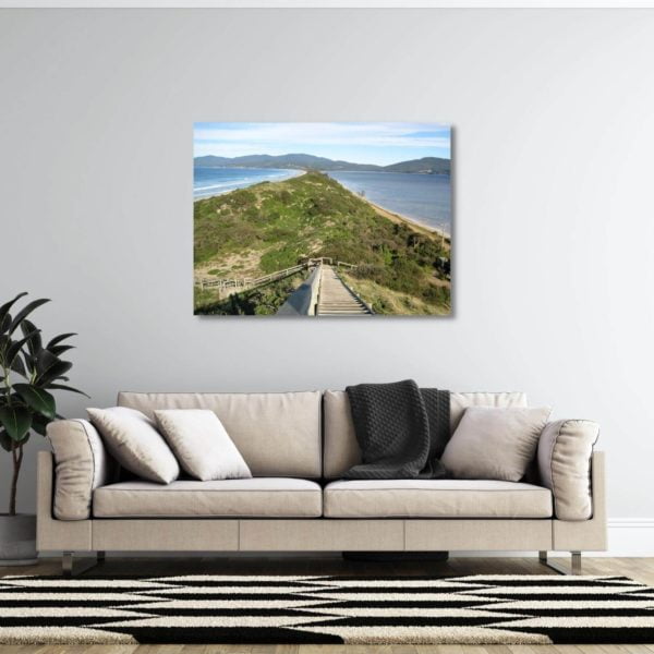 Canvas Print of Bruny Island, Tasmania in Living Room