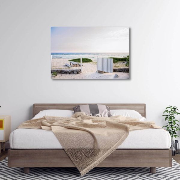 Canvas Print of Casa de Mar Beach House in Bedroom