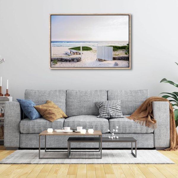 Canvas Print of Casa de Mar Beach House in Living Room