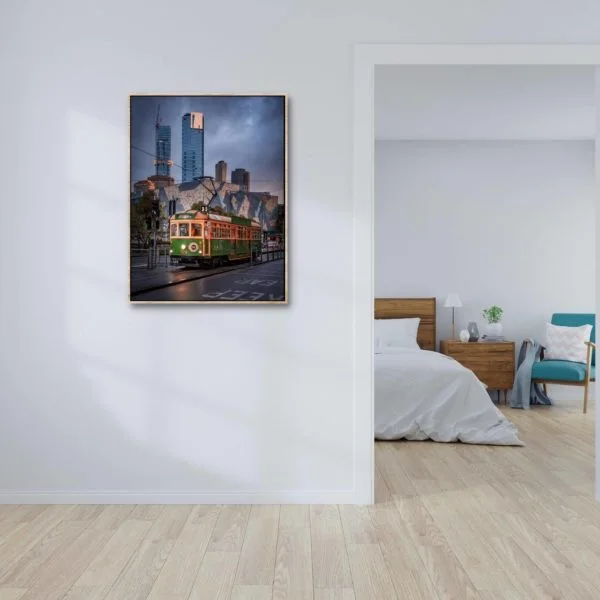 Canvas Print of City Circle W Class Tram, Melbourne, Victoria in Corridor