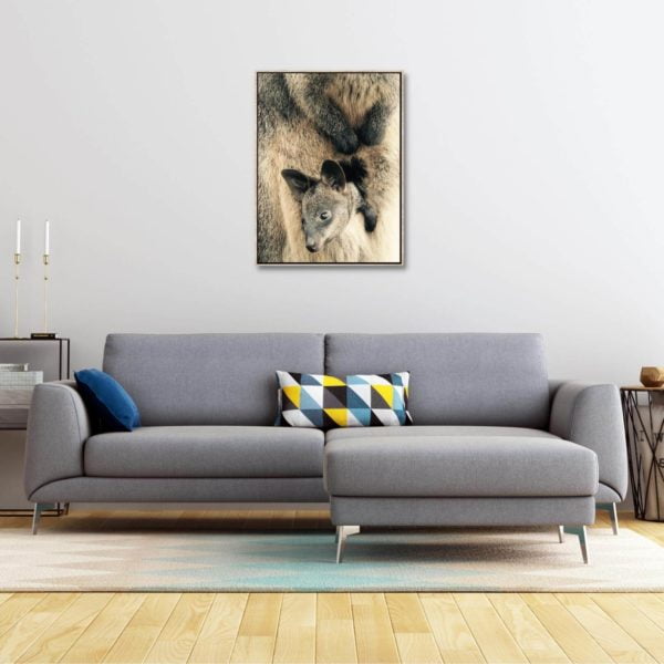 Canvas Print of Joey in Living Room