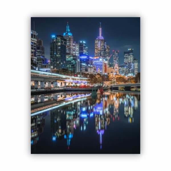 Canvas Print of The Yarra On A Calm Night