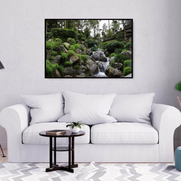 Canvas Print of Tropical Falls in Living Area