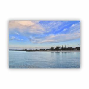Canvas Print of Water and Sky