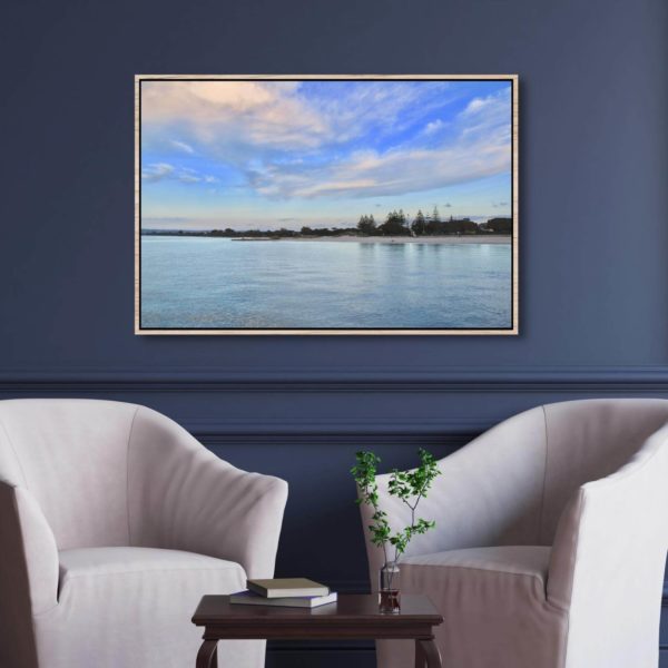 Canvas Print of Water and Sky in Sitting Area