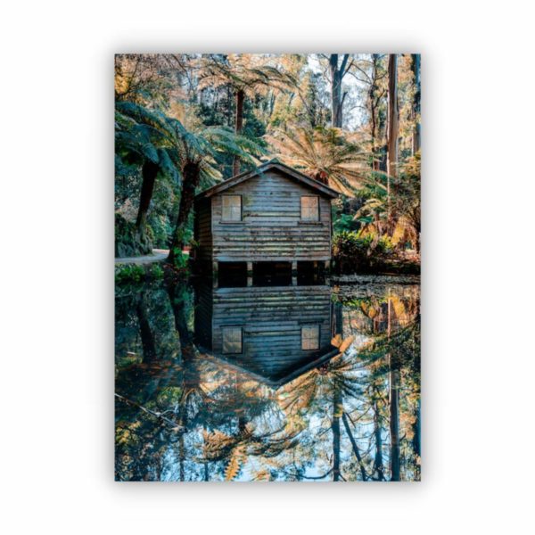 Canvas Print of Alfred Nicholas Gardens Boathouse, Melbourne, Victoria