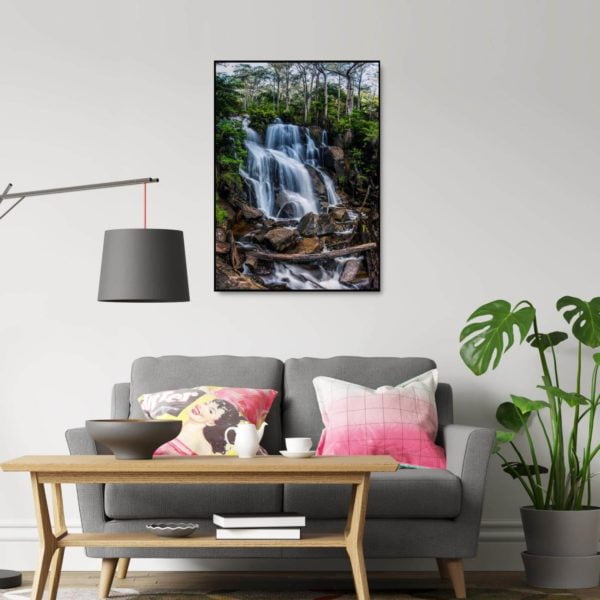 Canvas Print of Toorongo Falls, Victoria in Living Room