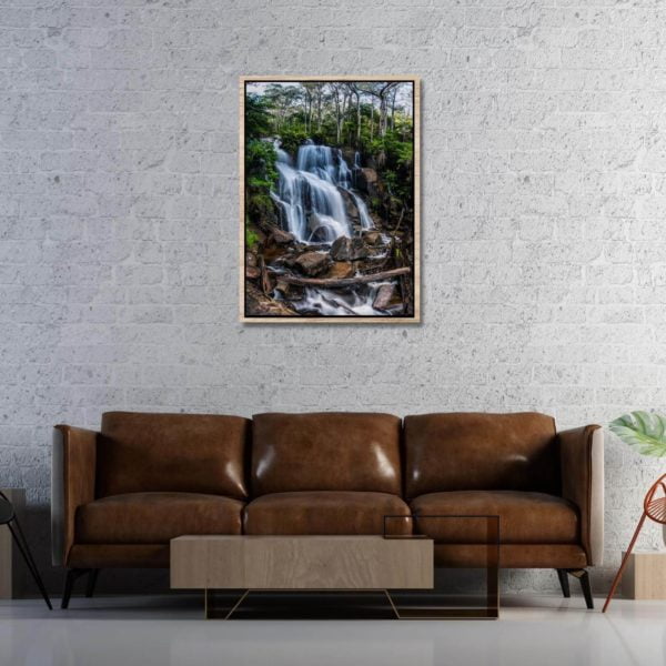 Canvas Print of Toorongo Falls, Victoria in Living Room