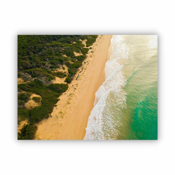 An aerial view canvas print of 90 Mile Beach in Gippsland Victoria perfect to add in your interior design.