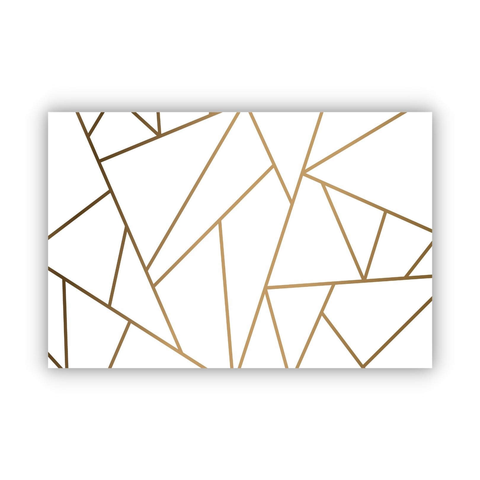 Geometric Golden Line Art 2 - MEM Prints