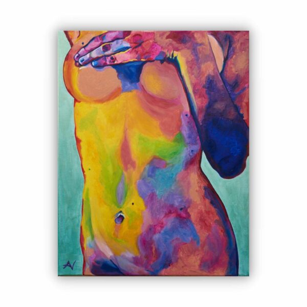 painting of a woman's body portraying sensuality and beauty.