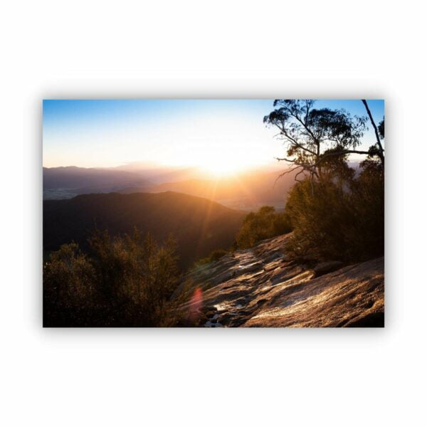 Beautiful mountain view from Mt Buffalo in Victoria.