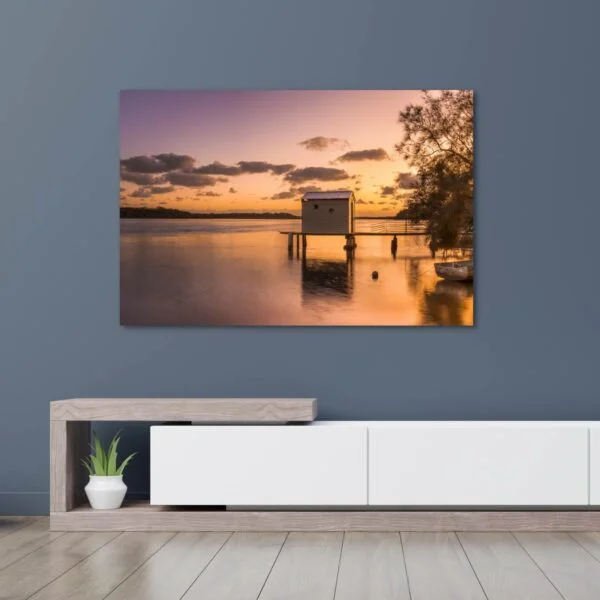 stunning warm sunrise photograph with river view in Noosa