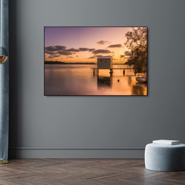 stunning warm sunrise photograph with river view in Noosa