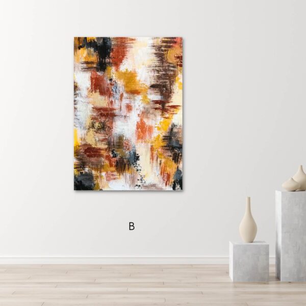 perfect abstract painting with pastel colours that blends perfectly in any space.