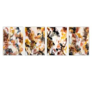 stunning set of 4 abstract paintings perfect for your home and office.
