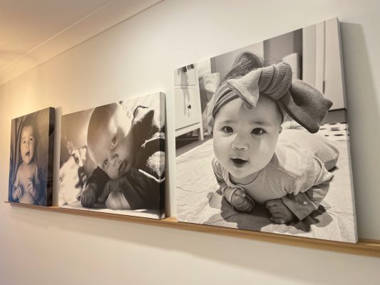 custom canvas print baby photos